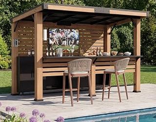 How to Build a DIY Outdoor Bar with Pallet Wood